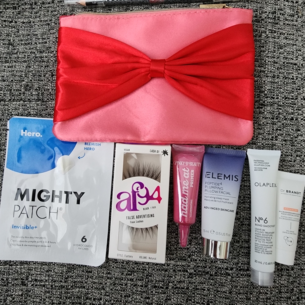 ipsy Skincare and Beauty Set with Pink and Red Accents